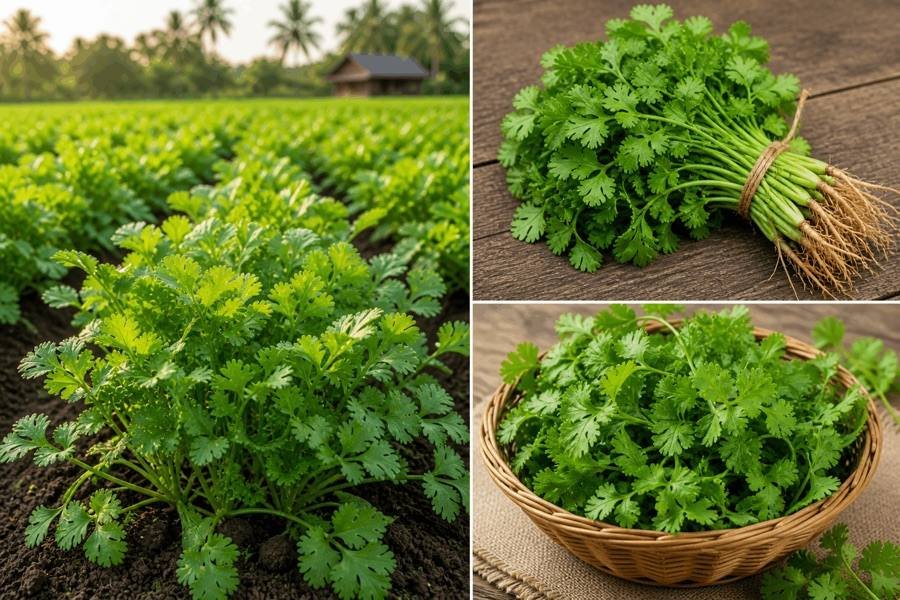 Organic Coriander — free-range farm fresh leafy greens from Vihari Farms in Hyderabad